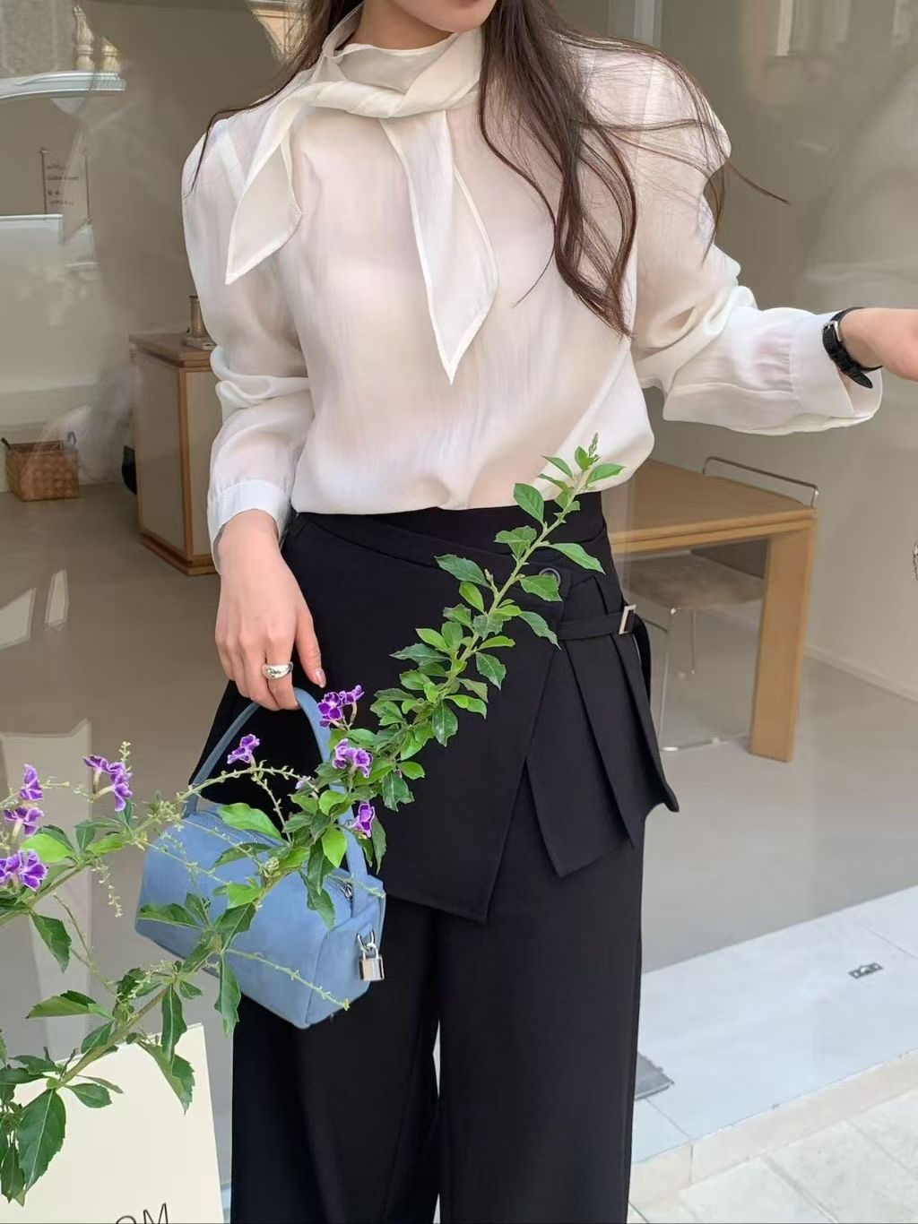 J-STORY東大門實拍女裝新品熱賣人氣推薦職業襯衫蕾絲衫J-STORY襯衫/蕾絲衫圖色1