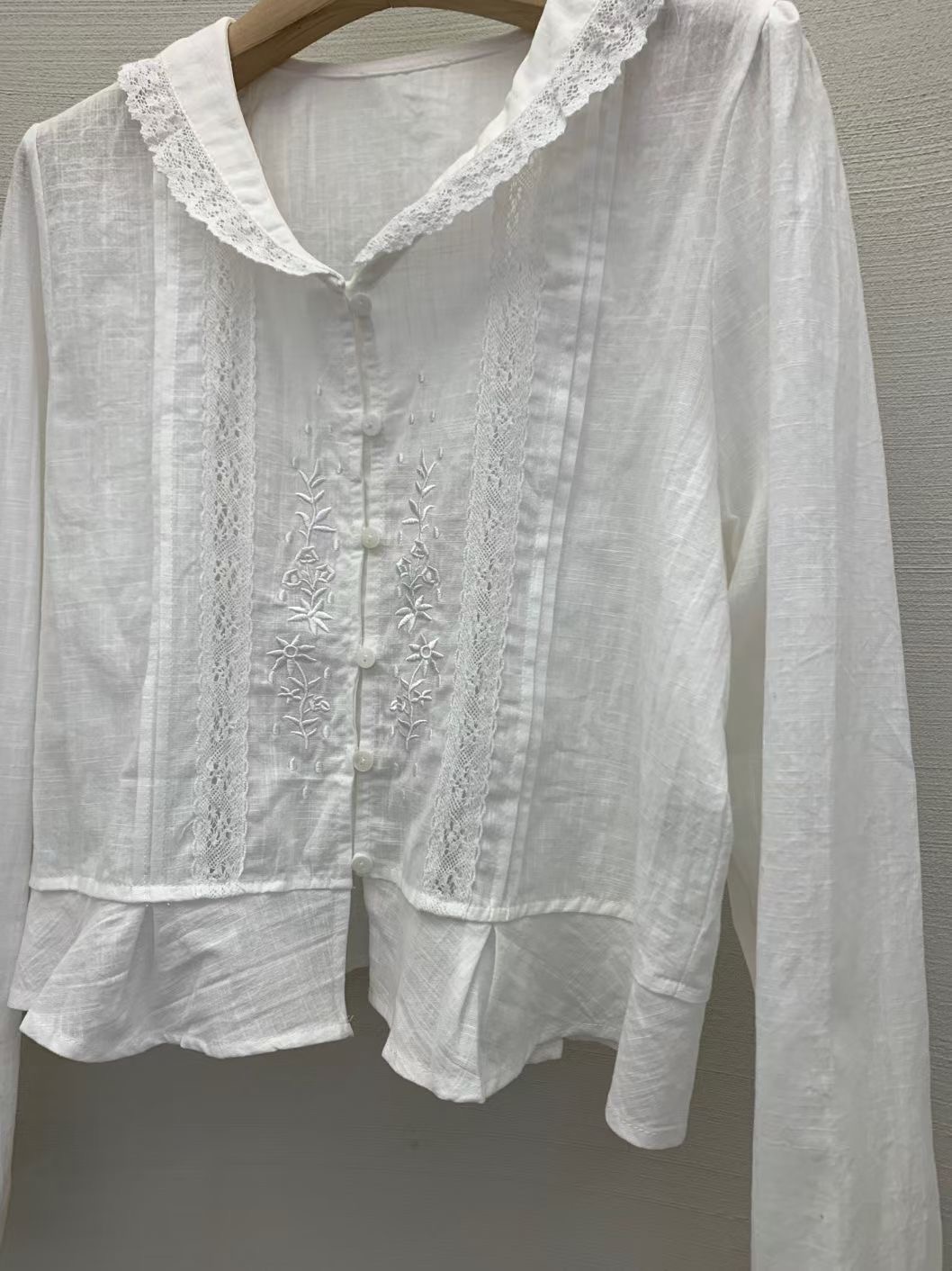 J-STORY東大門代購女士新品職業時尚推薦襯衫蕾絲衫刺繡J-STORY襯衫/蕾絲衫