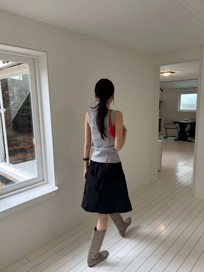 ME MO韓國直郵女裝新品真品人氣時尚休閑26春夏半身裙中短裙ME MO半身裙/中短裙