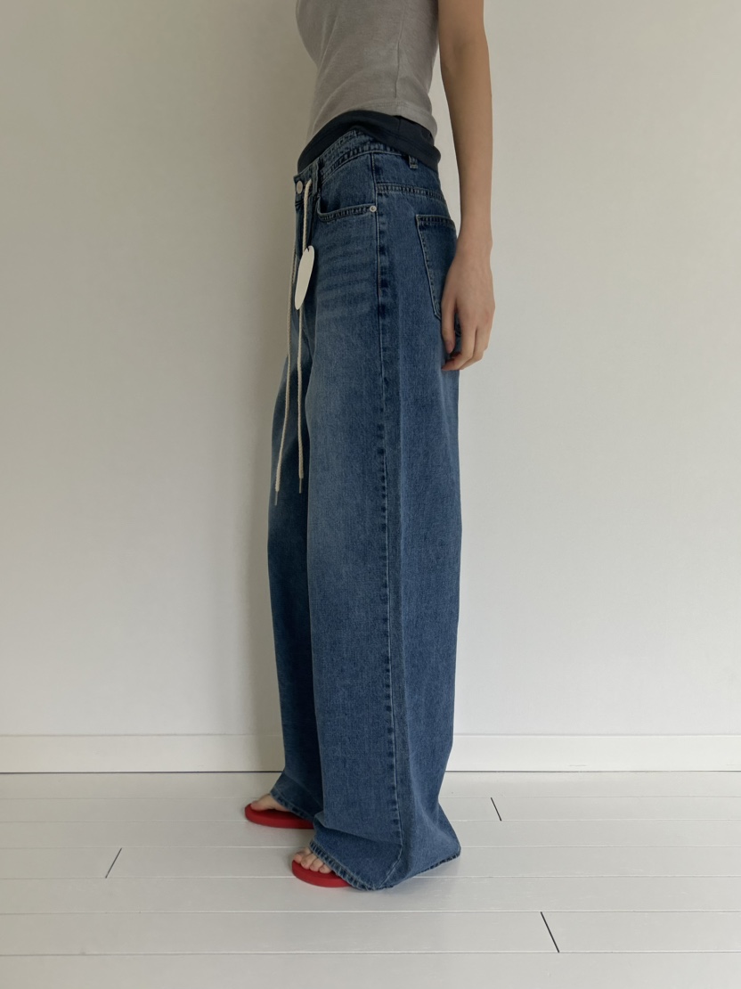 ME MO韓國代購女裝新品時尚真品休閑職業推薦牛仔褲純棉ME MO牛仔褲