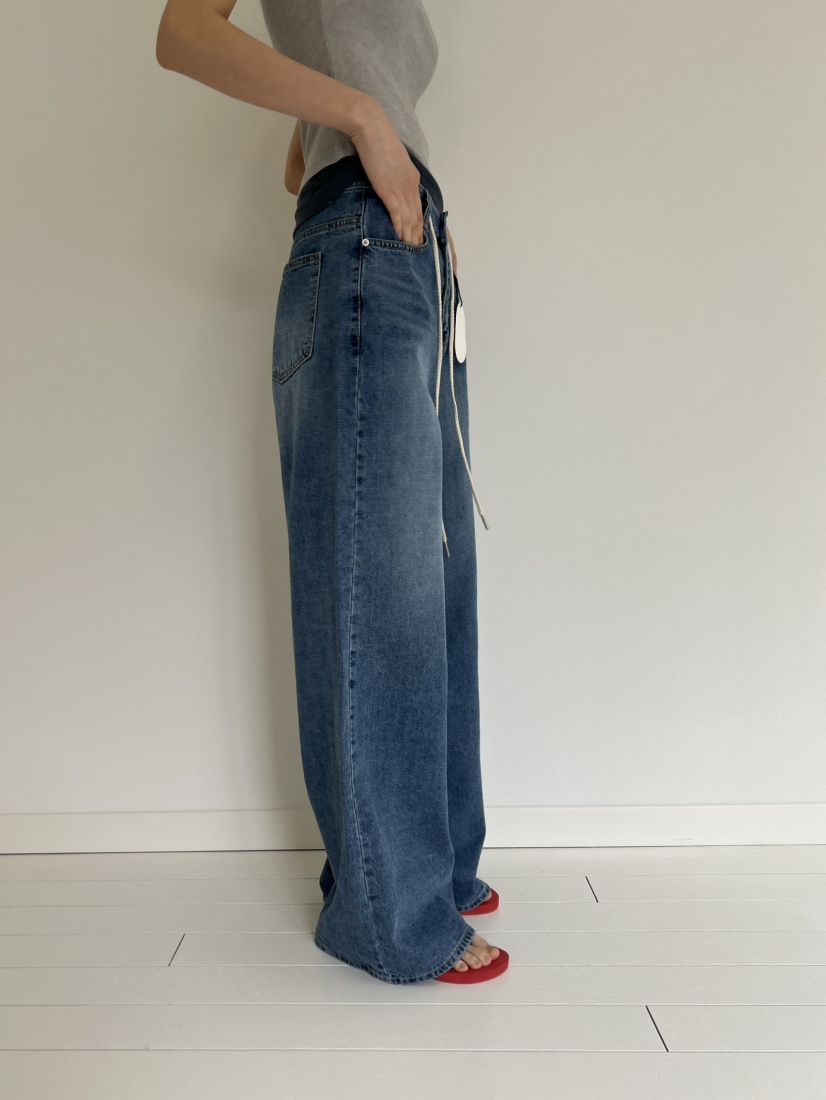 ME MO韓國代購女裝新品時尚真品休閑職業推薦牛仔褲純棉ME MO牛仔褲