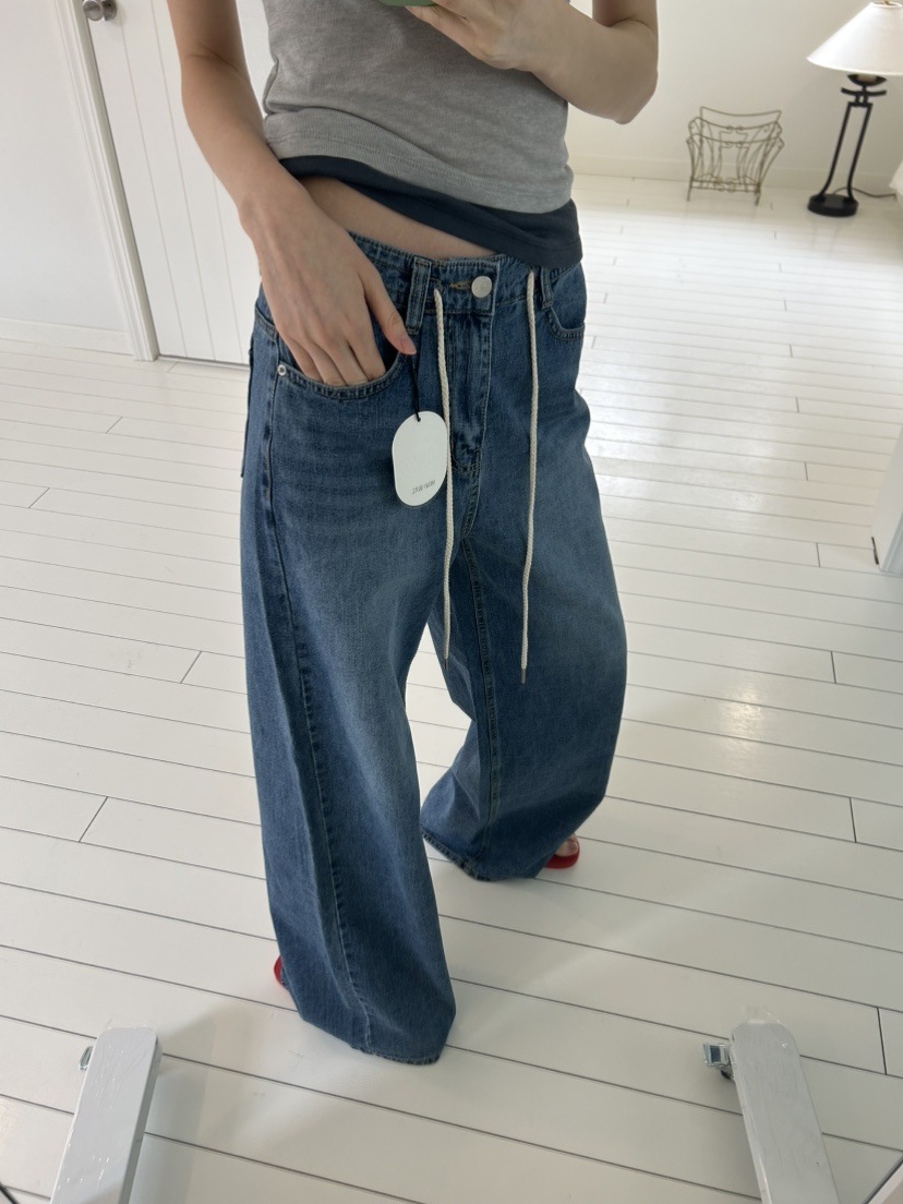 ME MO韓國代購女裝新品時尚真品休閑職業推薦牛仔褲純棉ME MO牛仔褲