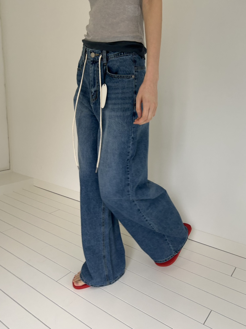 ME MO韓國代購女裝新品時尚真品休閑職業推薦牛仔褲純棉ME MO牛仔褲