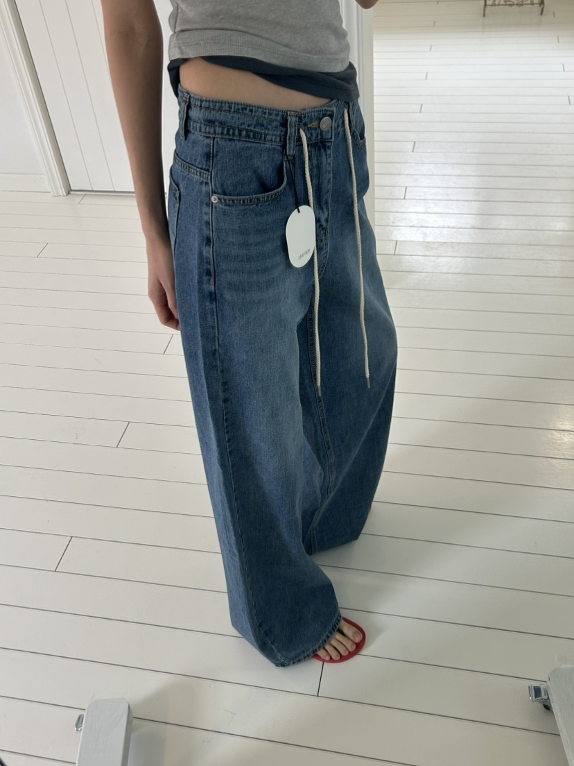 ME MO韓國代購女裝新品時尚真品休閑職業推薦牛仔褲純棉ME MO牛仔褲