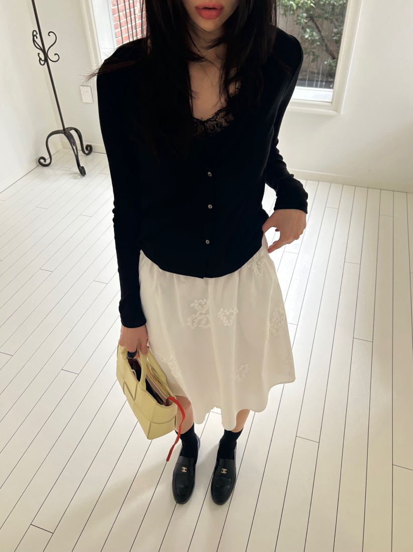 ME MO東大門實拍女士新款推薦人氣真品時尚針織衫蕾絲開衫ME MO針織衫圖色1