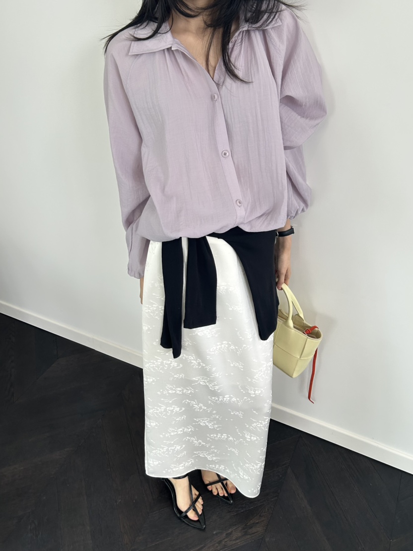 ME MO東大門實拍女裝新款26春夏職業真品休閑襯衫蕾絲衫ME MO襯衫/蕾絲衫