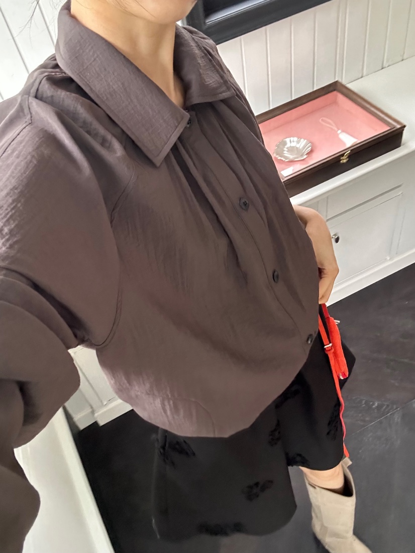 ME MO東大門實拍女裝新款26春夏職業真品休閑襯衫蕾絲衫ME MO襯衫/蕾絲衫