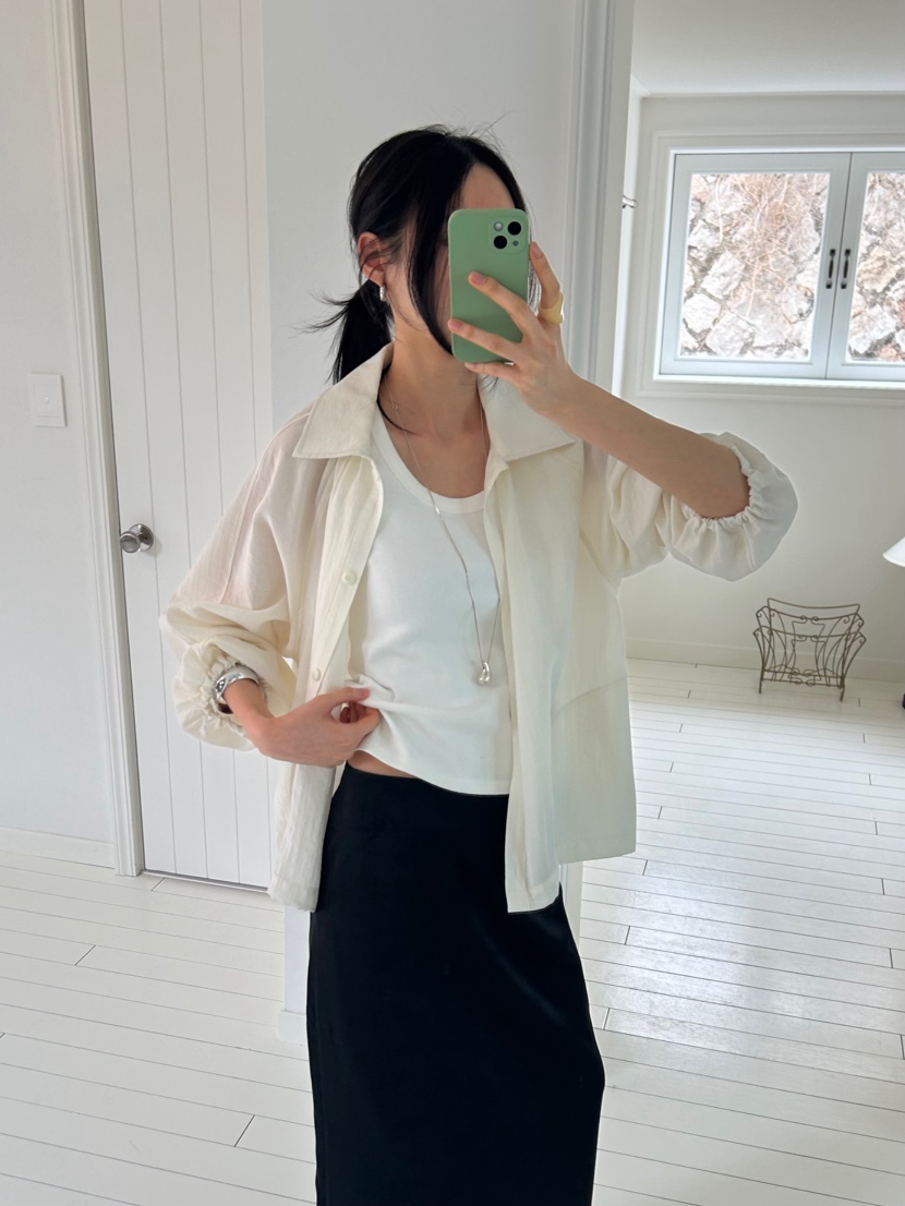 ME MO東大門實拍女裝新款26春夏職業真品休閑襯衫蕾絲衫ME MO襯衫/蕾絲衫