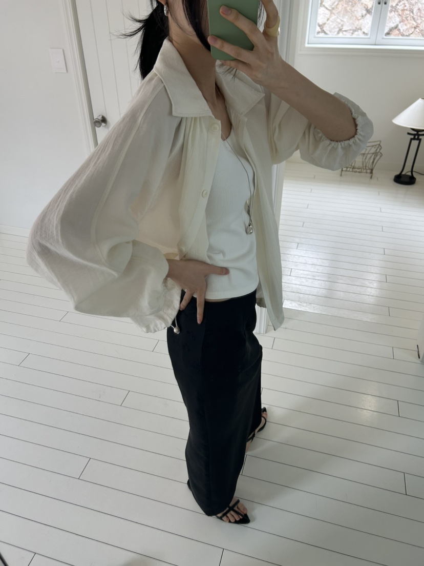 ME MO東大門實拍女裝新款26春夏職業真品休閑襯衫蕾絲衫ME MO襯衫/蕾絲衫