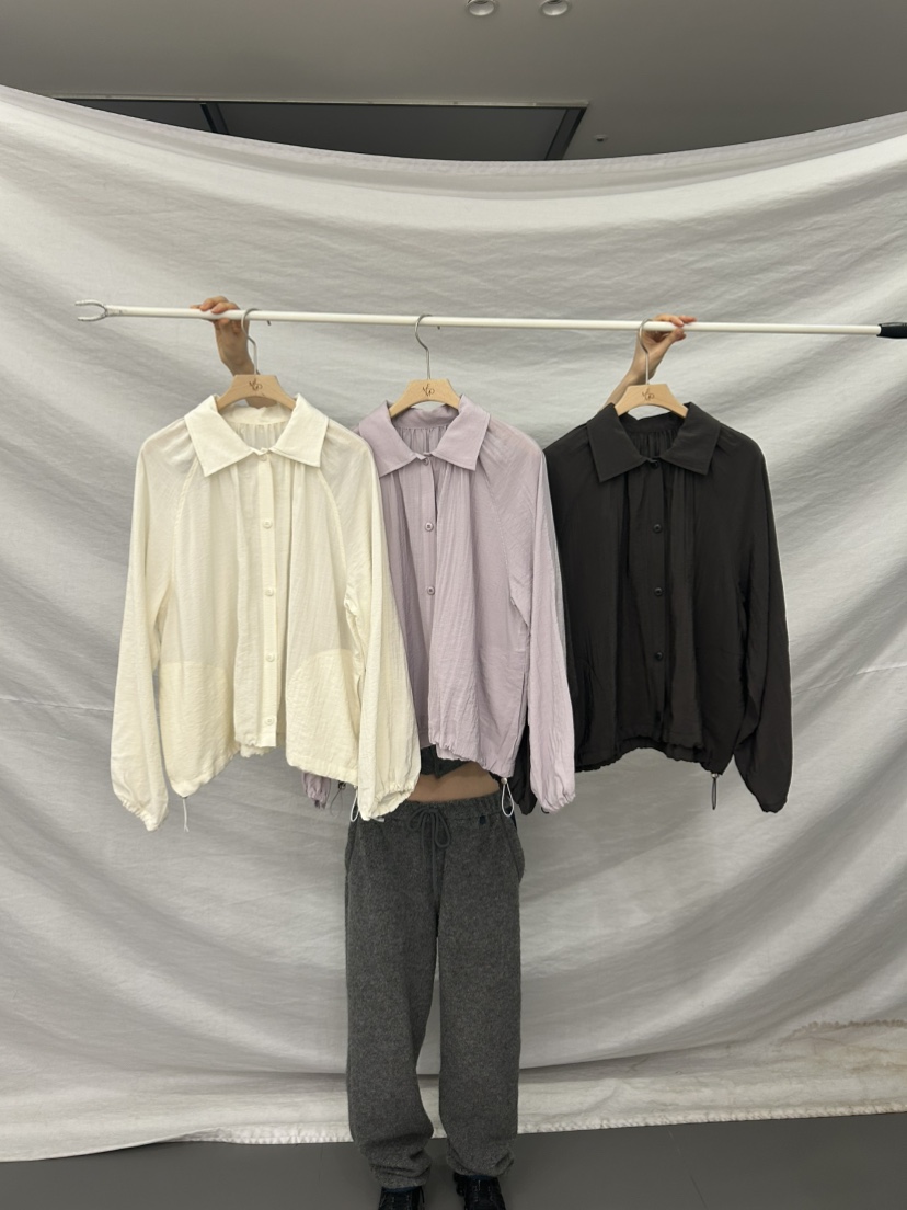 ME MO東大門實拍女裝新款26春夏職業真品休閑襯衫蕾絲衫ME MO襯衫/蕾絲衫