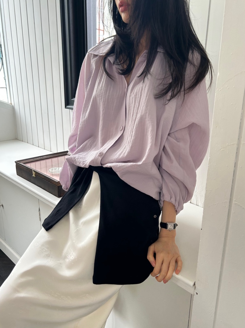 ME MO東大門實拍女裝新款26春夏職業真品休閑襯衫蕾絲衫ME MO襯衫/蕾絲衫圖色1