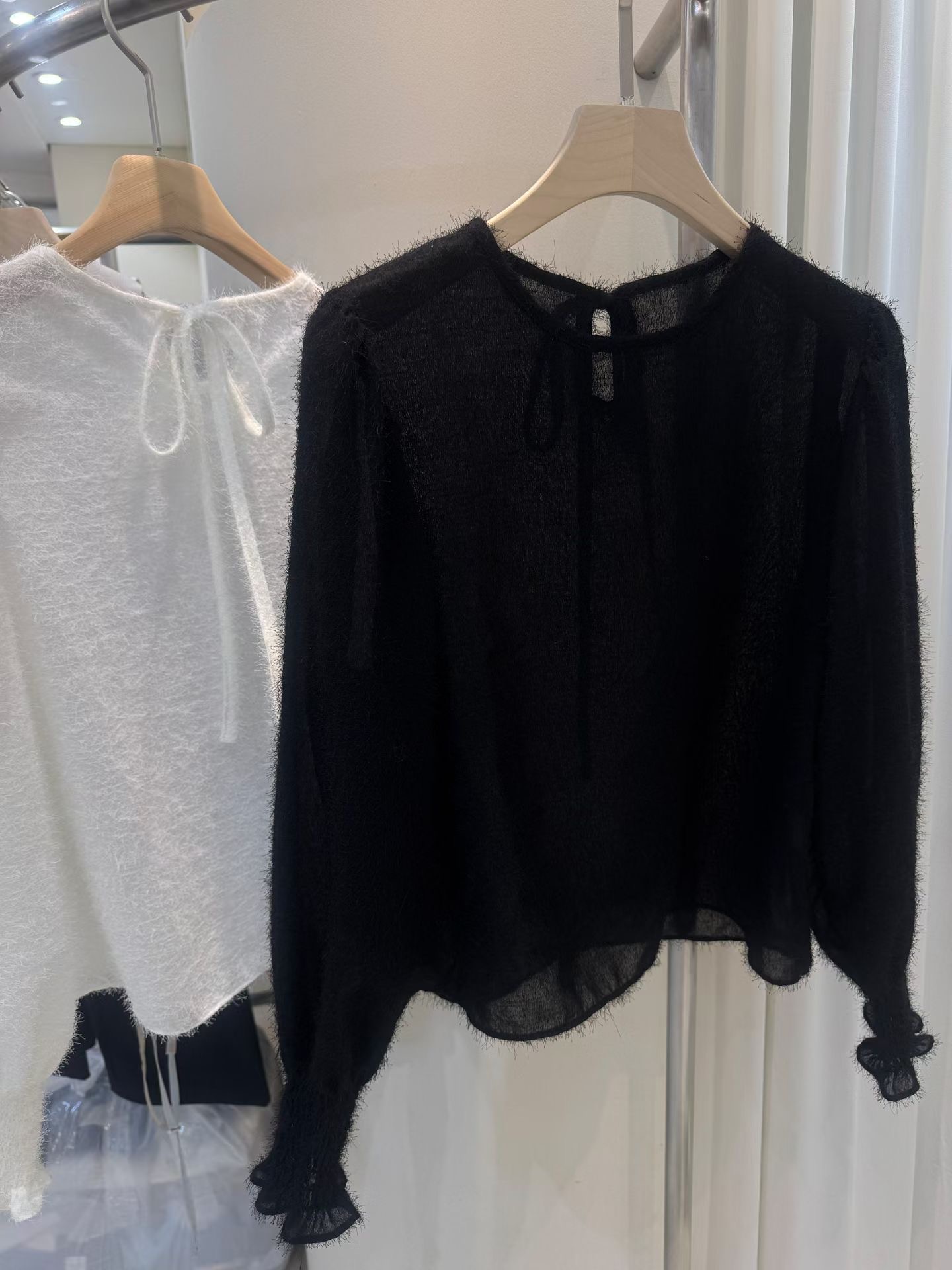 LEHEVE韓國直郵實拍女士新品時尚休閑熱賣人氣襯衫蕾絲衫LEHEVE-MY YOUNG兩件起襯衫/蕾絲衫