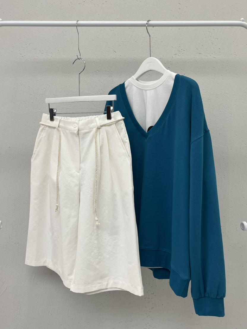 BEAMING SEOUL韓國代購女裝新品職業熱賣人氣短褲含腰繩BEAMING SEOUL短褲