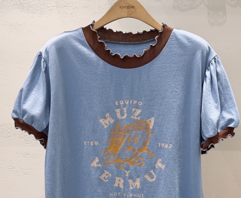 LOVABLE韓國直郵女裝新款26春夏時尚人氣推薦休閑熱賣T恤LOVABLET恤