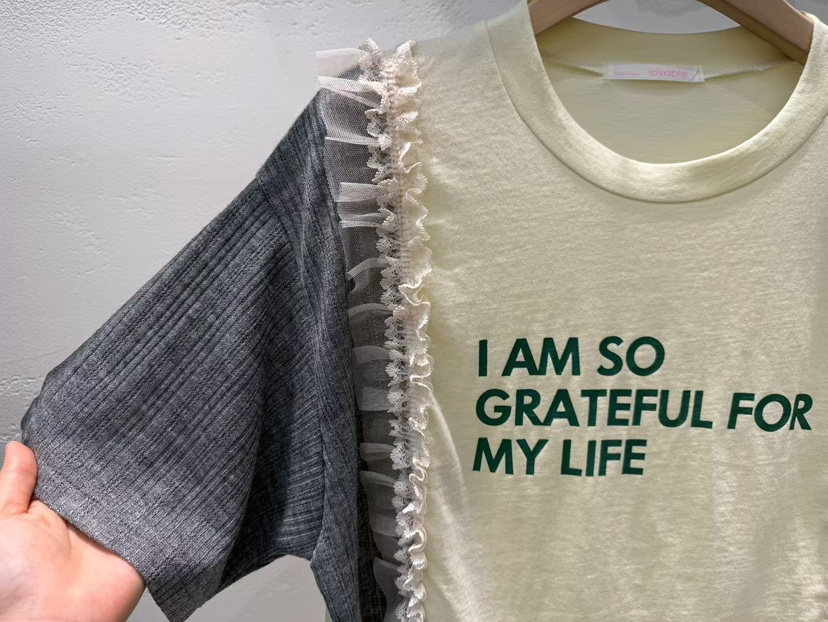 LOVABLE韓國東大門代購女裝新品推薦時尚人氣休閑26春夏T恤LOVABLET恤