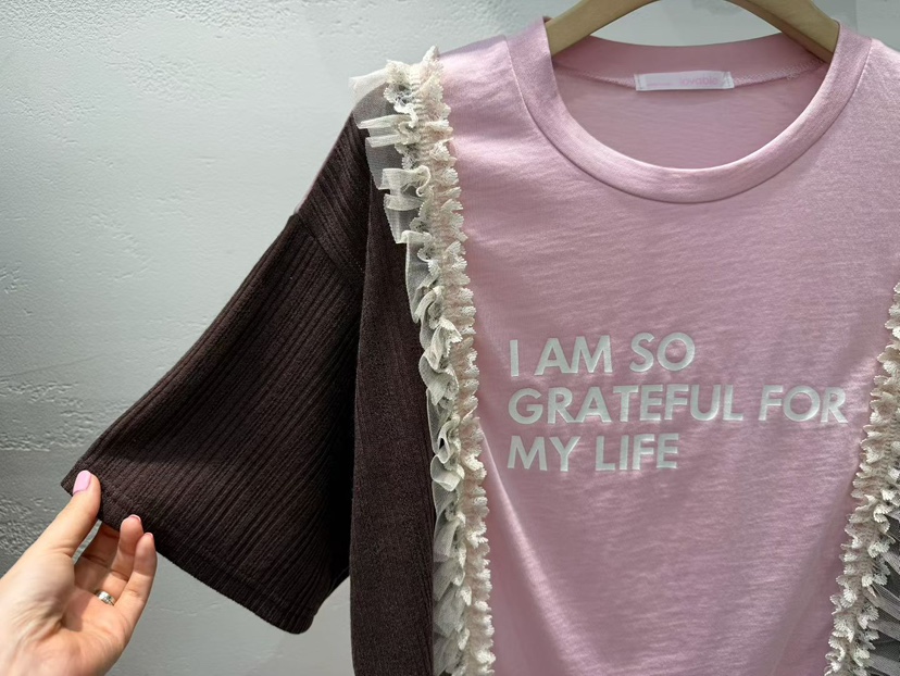 LOVABLE韓國東大門代購女裝新品推薦時尚人氣休閑26春夏T恤LOVABLET恤