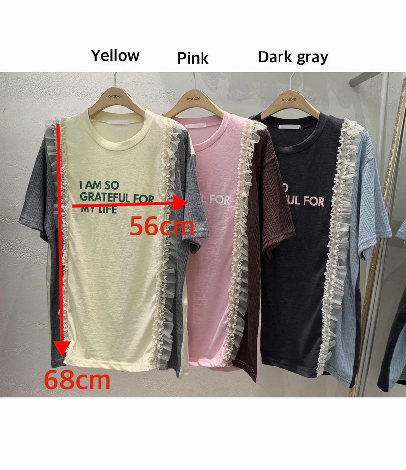 LOVABLE韓國東大門代購女裝新品推薦時尚人氣休閑26春夏T恤LOVABLET恤