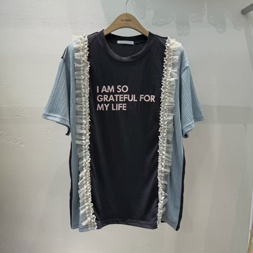 LOVABLE韓國東大門代購女裝新品推薦時尚人氣休閑26春夏T恤LOVABLET恤圖色3