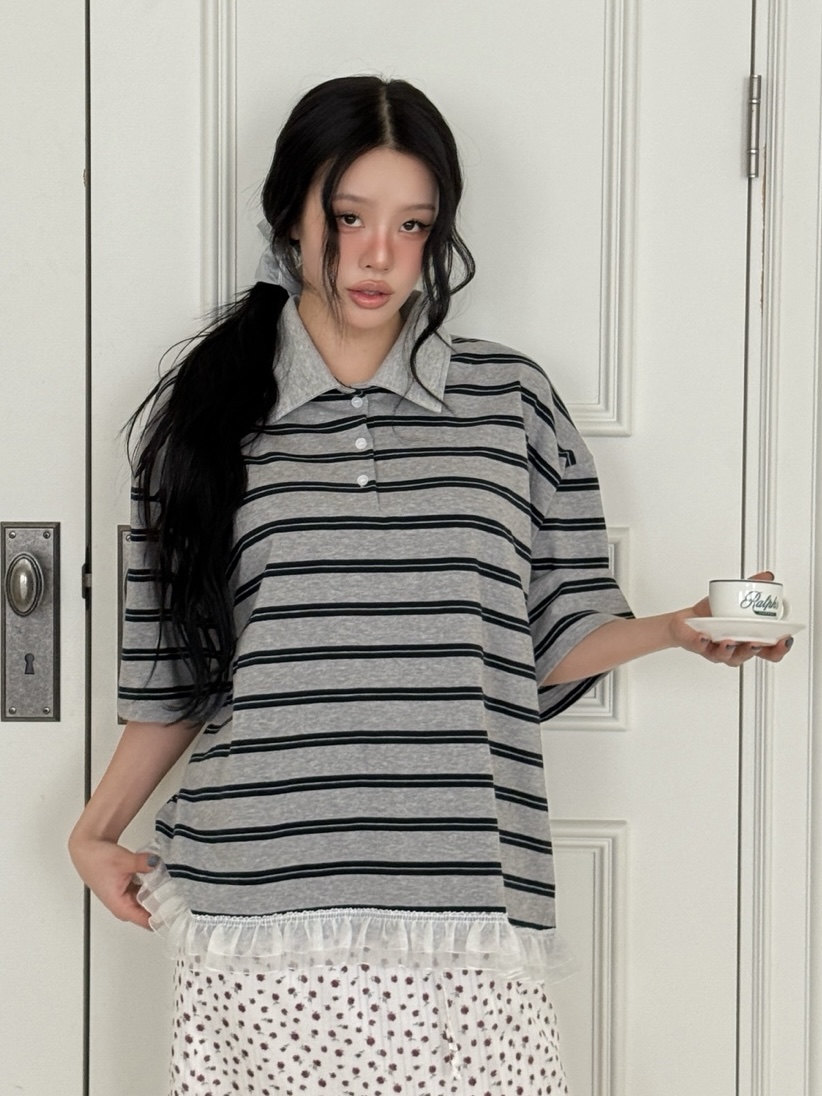 YES韓國代購女裝新品26春夏熱賣時尚休閑人氣職業推薦T恤YEST恤