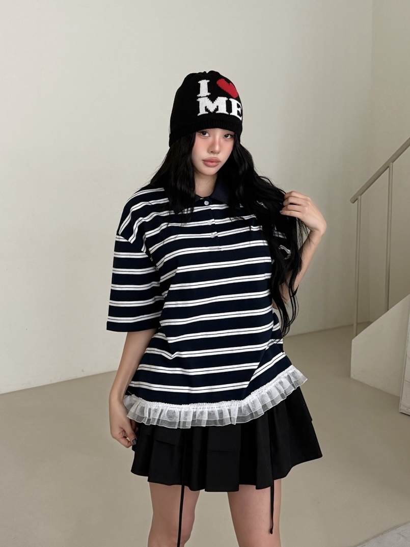 YES韓國代購女裝新品26春夏熱賣時尚休閑人氣職業推薦T恤YEST恤