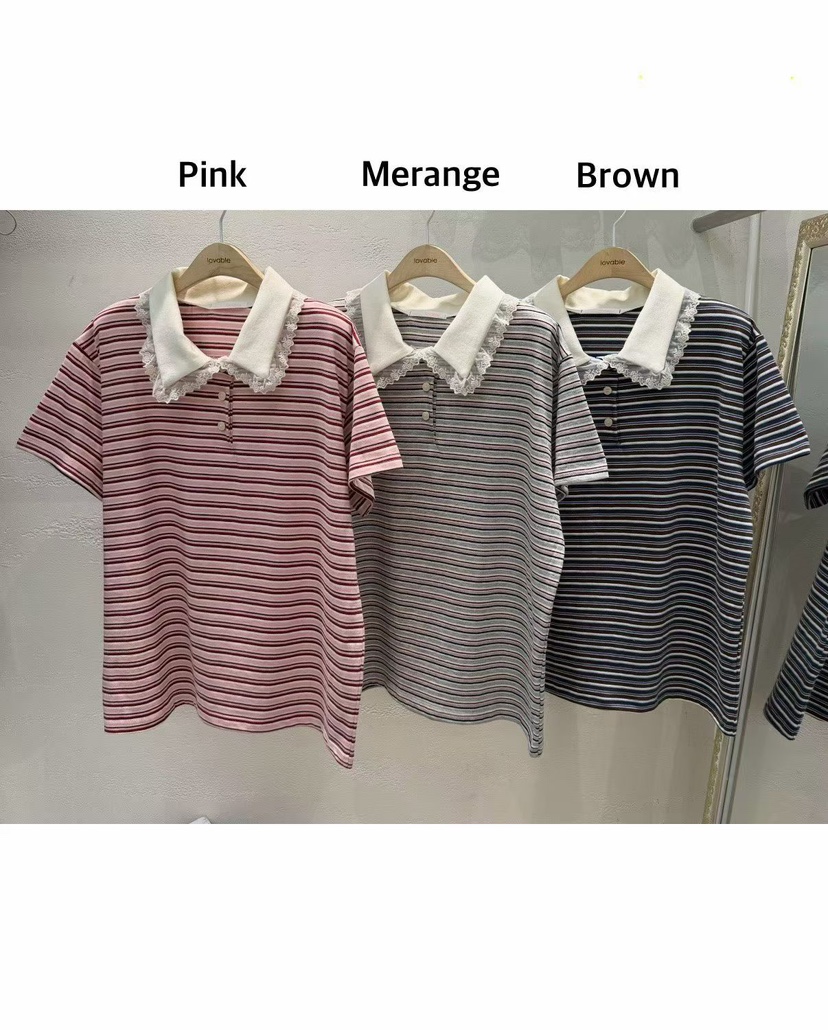 LOVABLE韓國直郵實拍女裝新品休閑熱賣推薦26春夏時尚T恤LOVABLET恤