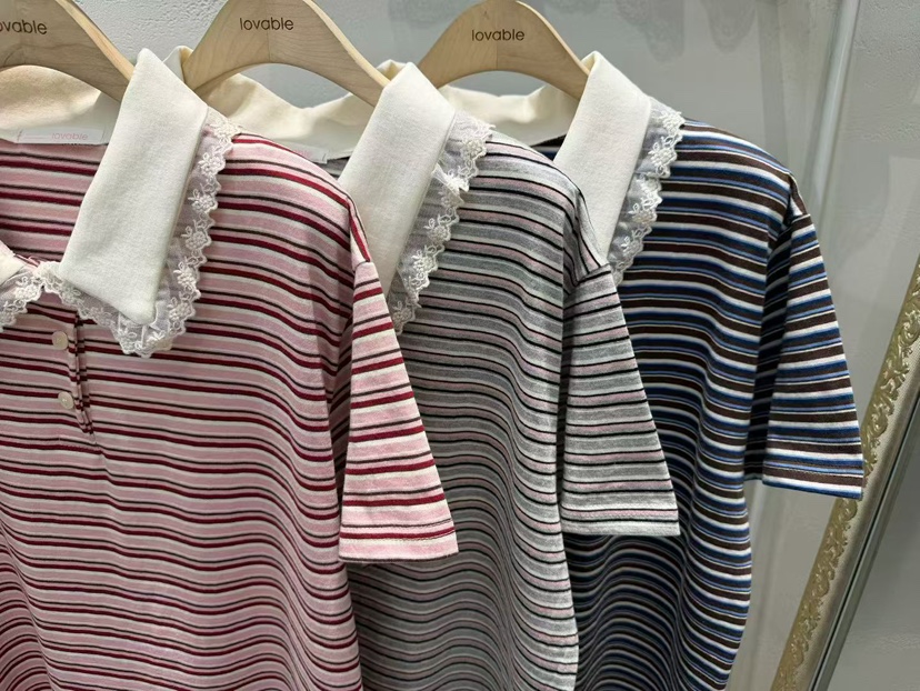 LOVABLE韓國直郵實拍女裝新品休閑熱賣推薦26春夏時尚T恤LOVABLET恤