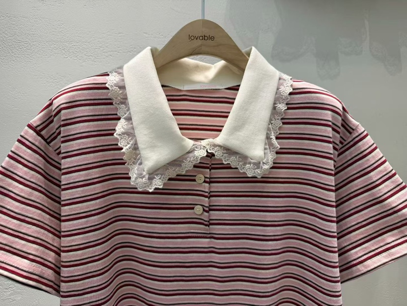 LOVABLE韓國直郵實拍女裝新品休閑熱賣推薦26春夏時尚T恤LOVABLET恤
