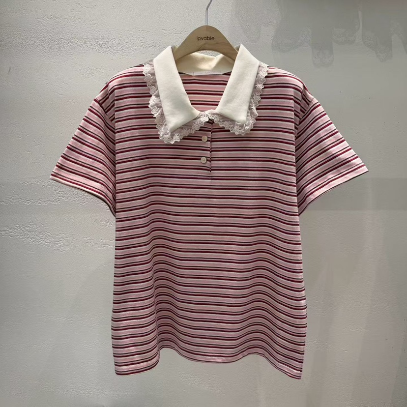 LOVABLE韓國直郵實拍女裝新品休閑熱賣推薦26春夏時尚T恤LOVABLET恤圖色1