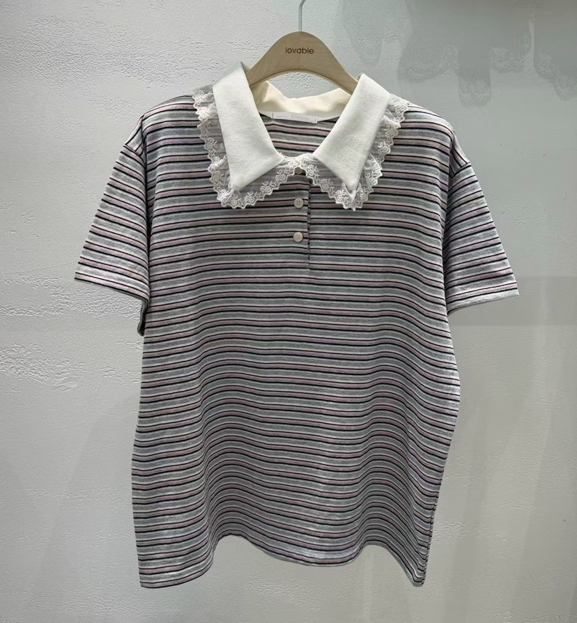 LOVABLE韓國直郵實拍女裝新品休閑熱賣推薦26春夏時尚T恤LOVABLET恤圖色2