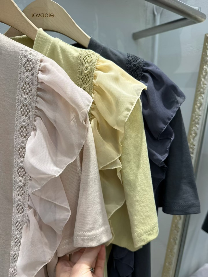 LOVABLE韓國直郵實拍女士新品時尚熱賣休閑職業26春夏T恤LOVABLET恤