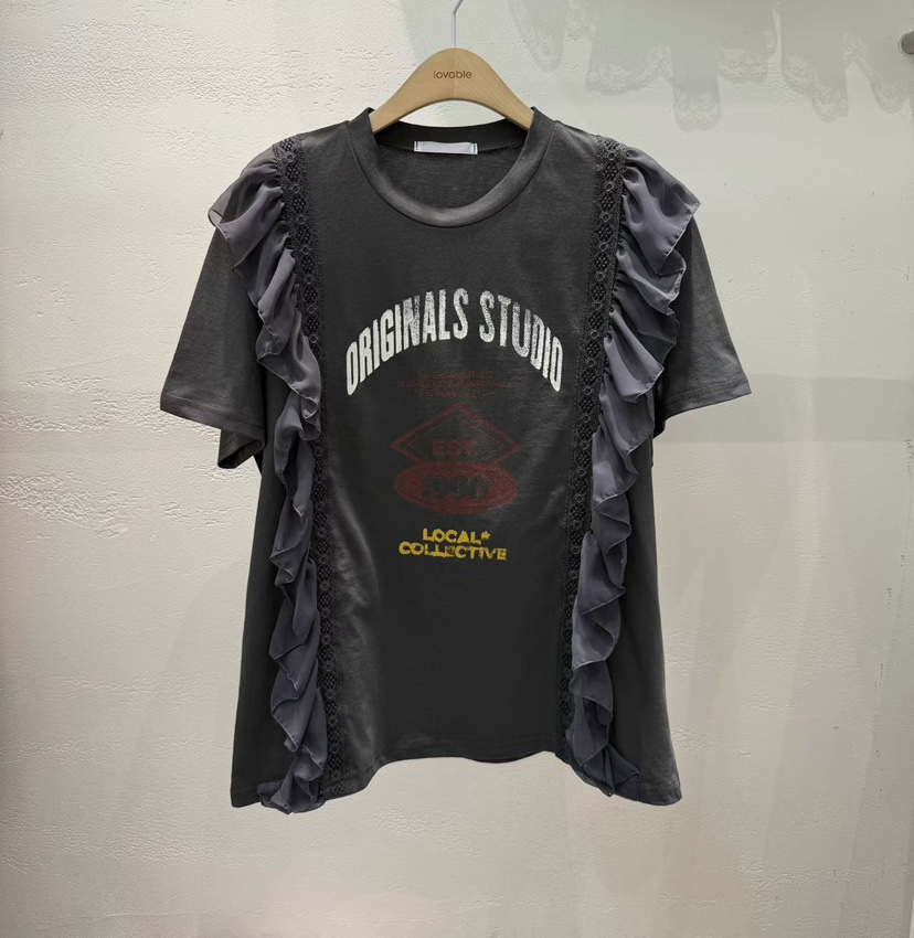 LOVABLE韓國直郵實拍女士新品時尚熱賣休閑職業26春夏T恤LOVABLET恤圖色3