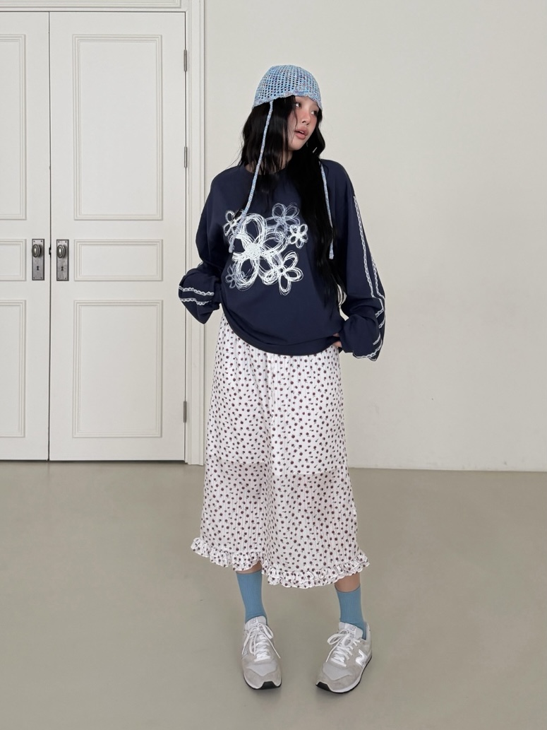 YES韓國直郵女裝新款推薦26春夏休閑職業人氣熱賣時尚長裙YES長裙