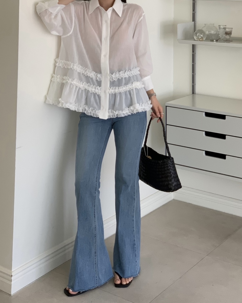 RIAH韓國代購女裝新款熱賣職業26春夏時尚休閑人氣牛仔褲RIAH牛仔褲