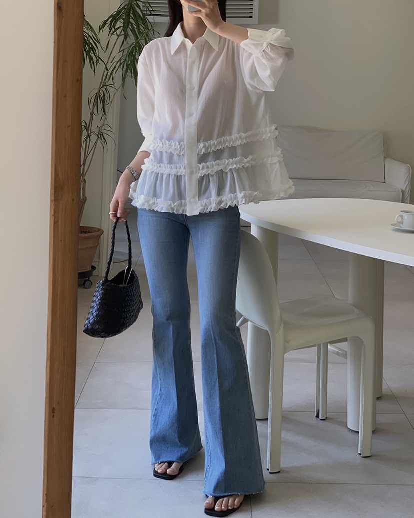 RIAH韓國代購女裝新款熱賣職業26春夏時尚休閑人氣牛仔褲RIAH牛仔褲