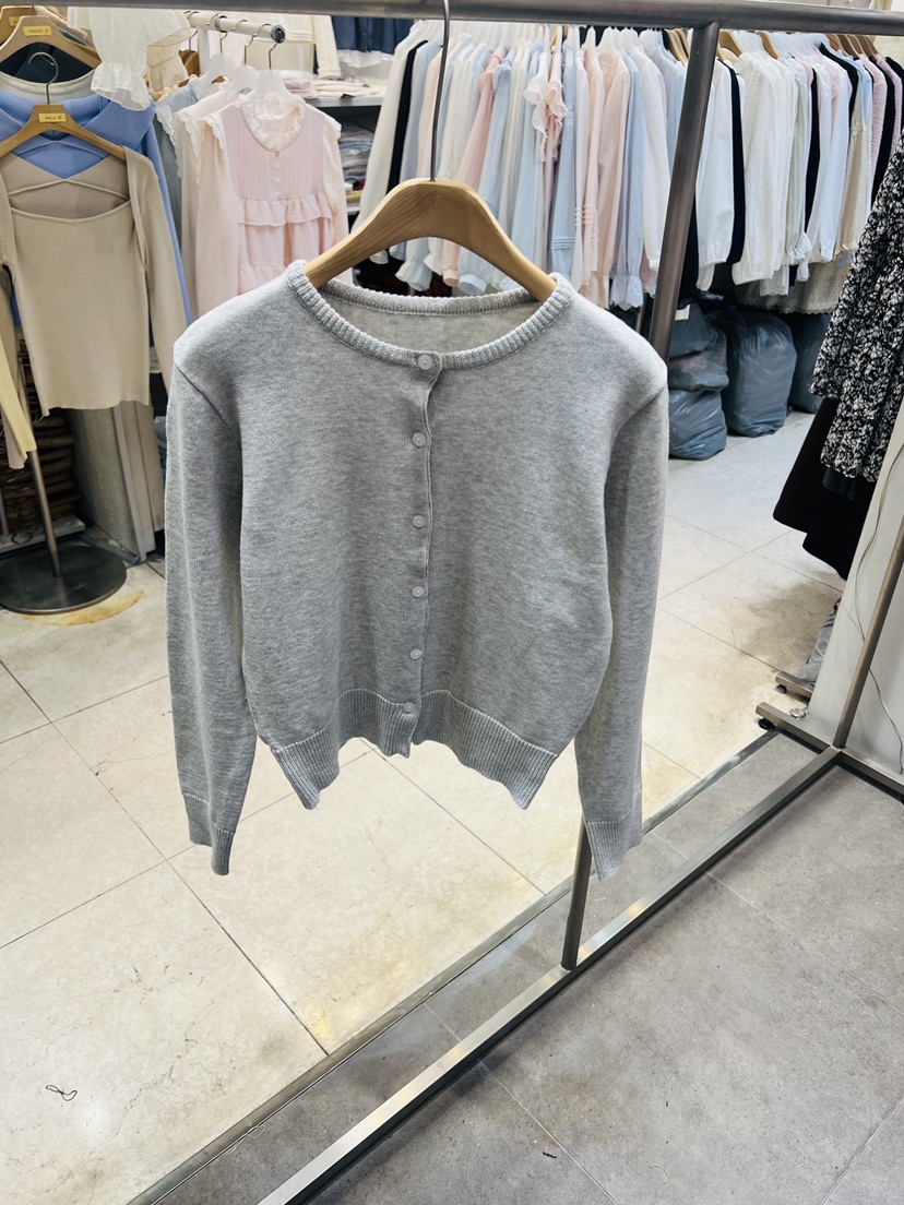 BLACK NOTE韓國直郵女士新品26春夏推薦針織衫開襟衫棉布BLACK NOTE針織衫圖色7