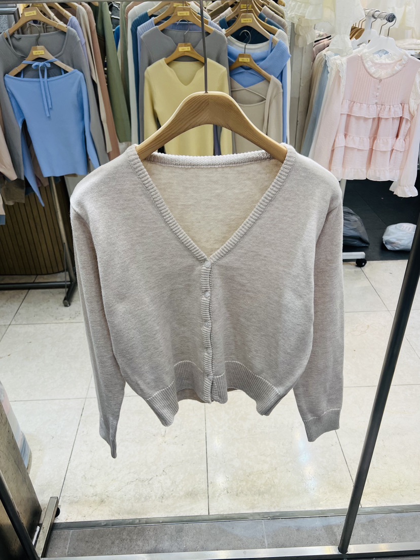 BLACK NOTE韓國直郵女士新品推薦人氣職業時尚針織衫棉質BLACK NOTE針織衫圖色1