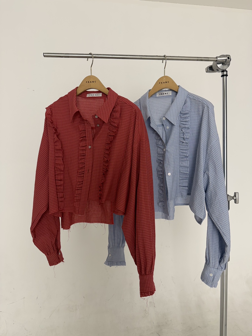 FRANC—L韓國代購女裝新款推薦熱賣26春夏人氣襯衫蕾絲衫FRANC襯衫/蕾絲衫