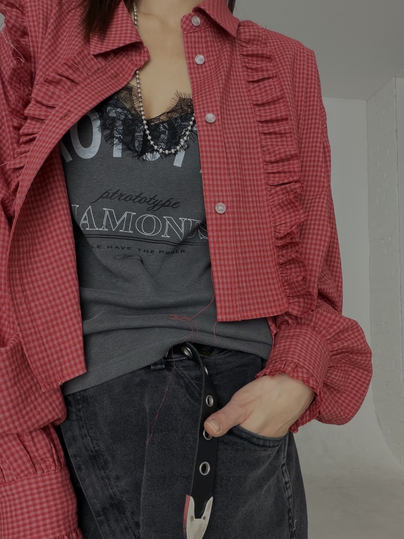 FRANC—L韓國代購女裝新款推薦熱賣26春夏人氣襯衫蕾絲衫FRANC襯衫/蕾絲衫