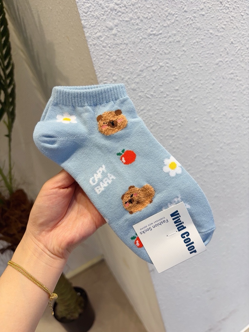 CACTUS-Q韓國代購女裝新款休閑26春夏熱賣時尚人氣職業襪子CACTUS十雙起/可混搭襪子圖色4