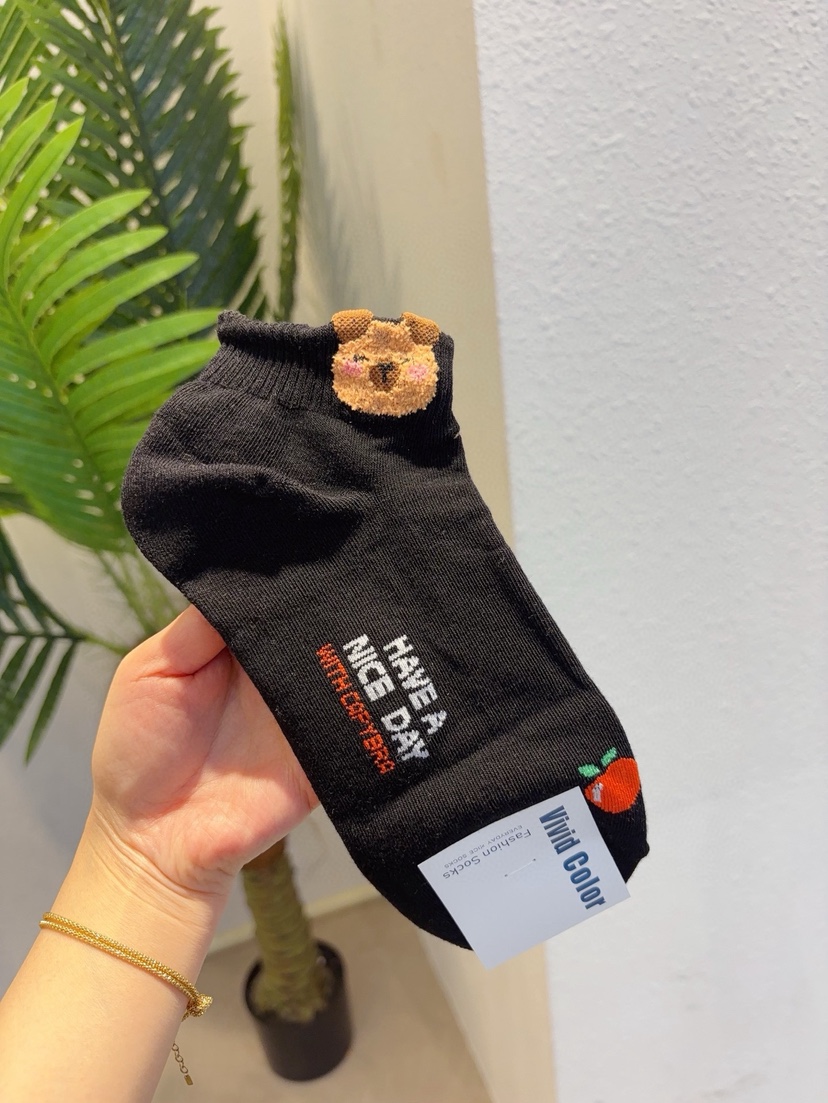 CACTUS-Q韓國代購女裝新款休閑26春夏熱賣時尚人氣職業襪子CACTUS十雙起/可混搭襪子圖色5