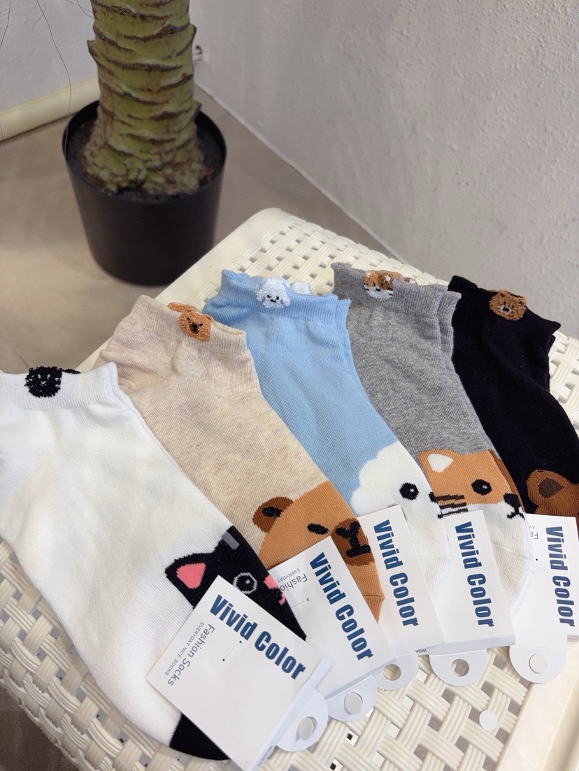 CACTUS-Q韓國直郵實拍女裝新品熱賣時尚推薦職業休閑襪子CACTUS十雙起/可混搭襪子