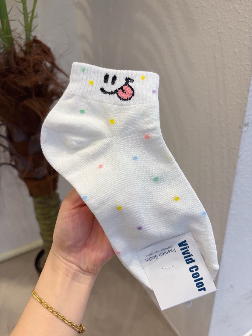 CACTUS-Q韓國東大門代購女裝新品人氣職業時尚休閑26春夏襪子CACTUS十雙起/可混搭襪子圖色1