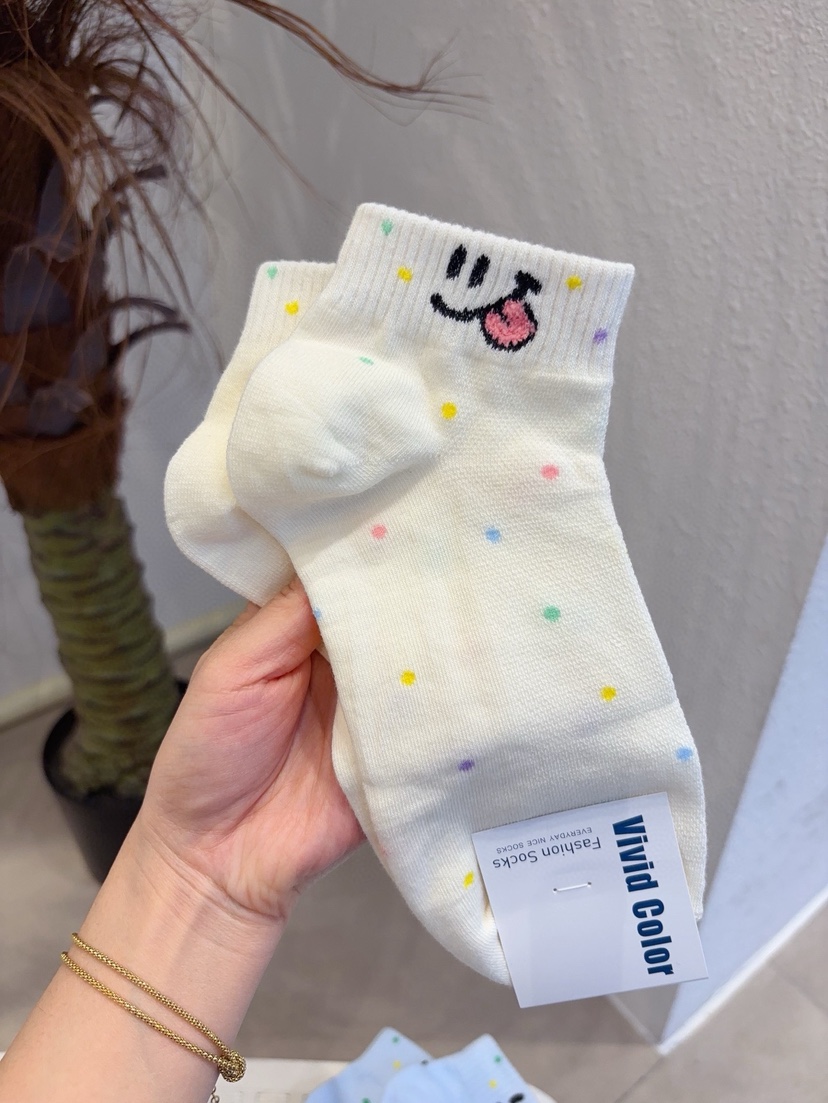 CACTUS-Q韓國東大門代購女裝新品人氣職業時尚休閑26春夏襪子CACTUS十雙起/可混搭襪子圖色2