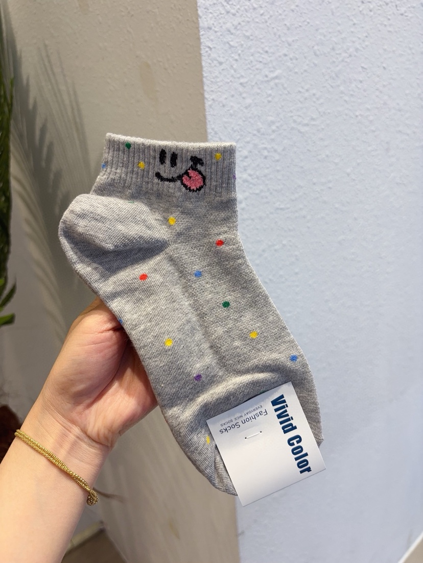 CACTUS-Q韓國東大門代購女裝新品人氣職業時尚休閑26春夏襪子CACTUS十雙起/可混搭襪子圖色4