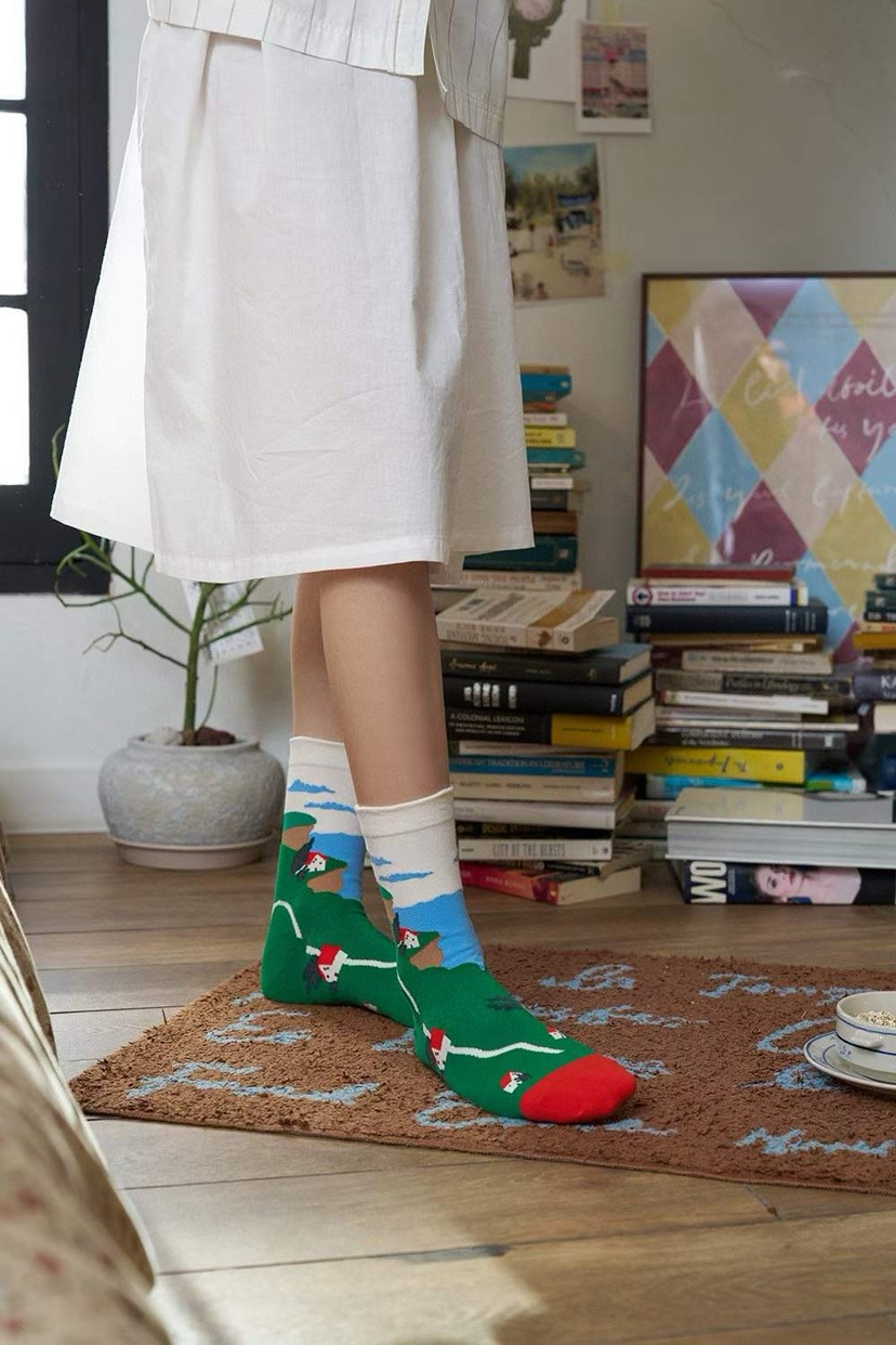 CACTUS-Q韓國直郵女士新款休閑26春夏時尚職業推薦人氣襪子CACTUS十雙起/可混搭襪子