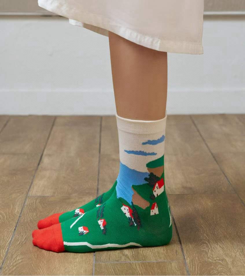 CACTUS-Q韓國直郵女士新款休閑26春夏時尚職業推薦人氣襪子CACTUS十雙起/可混搭襪子圖色2