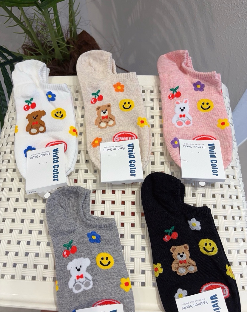 CACTUS-Q韓國直郵女裝新品休閑熱賣時尚26春夏人氣推薦襪子CACTUS十雙起/可混搭襪子