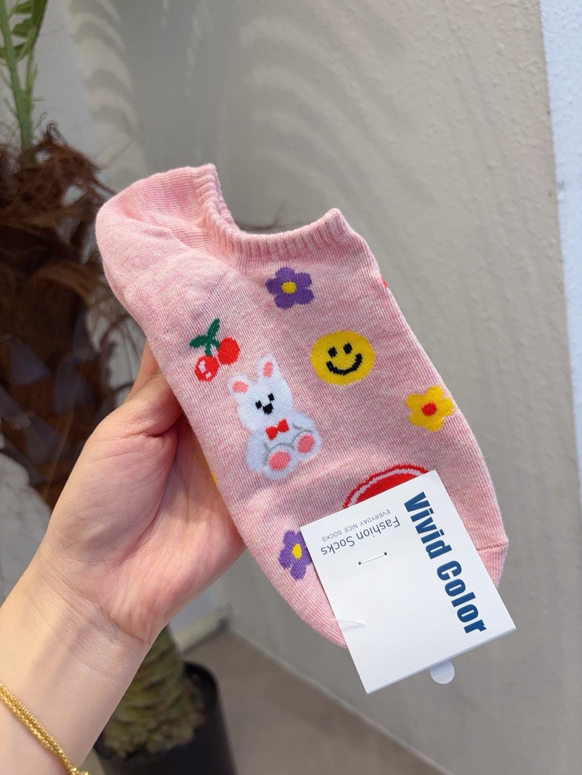 CACTUS-Q韓國直郵女裝新品休閑熱賣時尚26春夏人氣推薦襪子CACTUS十雙起/可混搭襪子圖色3