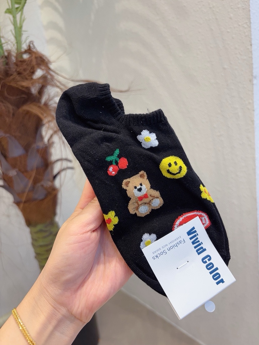 CACTUS-Q韓國直郵女裝新品休閑熱賣時尚26春夏人氣推薦襪子CACTUS十雙起/可混搭襪子圖色5