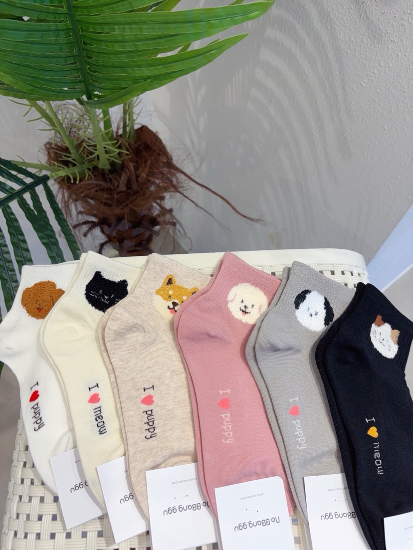 CACTUS-Q韓國東大門直郵女士新款時尚人氣休閑推薦26春夏襪子CACTUS十雙起/可混搭襪子